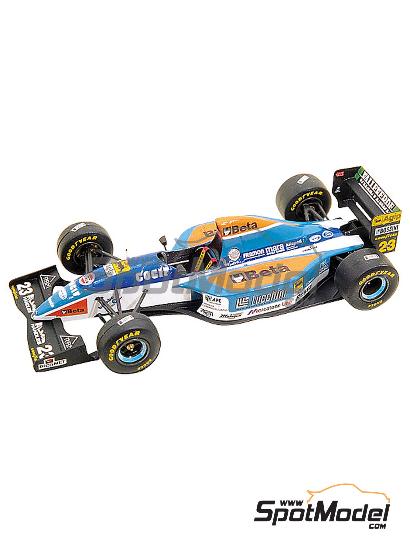 Minardi Ford M193B Minardi F1 Team sponsored by Beta Utensili - Brazilian  Formula 1 Grand Prix 1994. Car scale model kit in 1/43 scale manufactured by